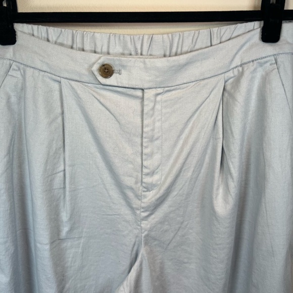 Banana Republic Womens Linen Blend Wide Leg Pleated Trouser Pants Elastic Size 8 - Picture 2 of 14